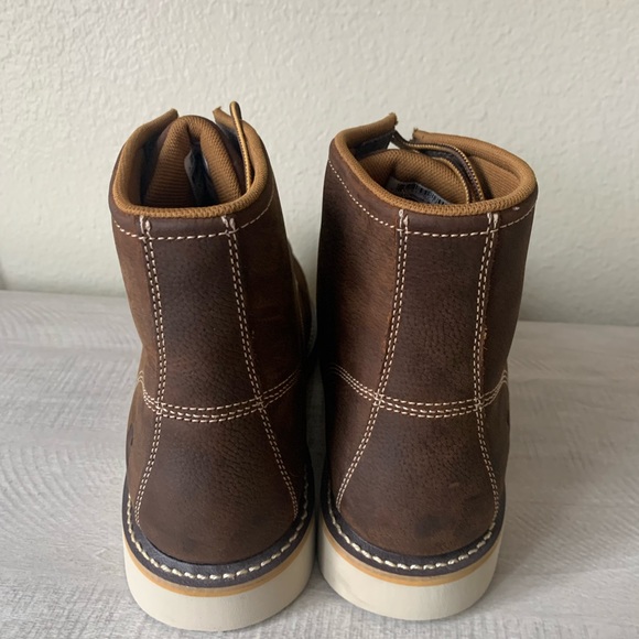 BRAND NEW, NEVER WORN Carhartt Steel Toe Waterproof Wedge Boots main image 6